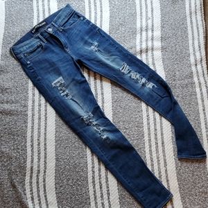 Express mid rise denim legging
